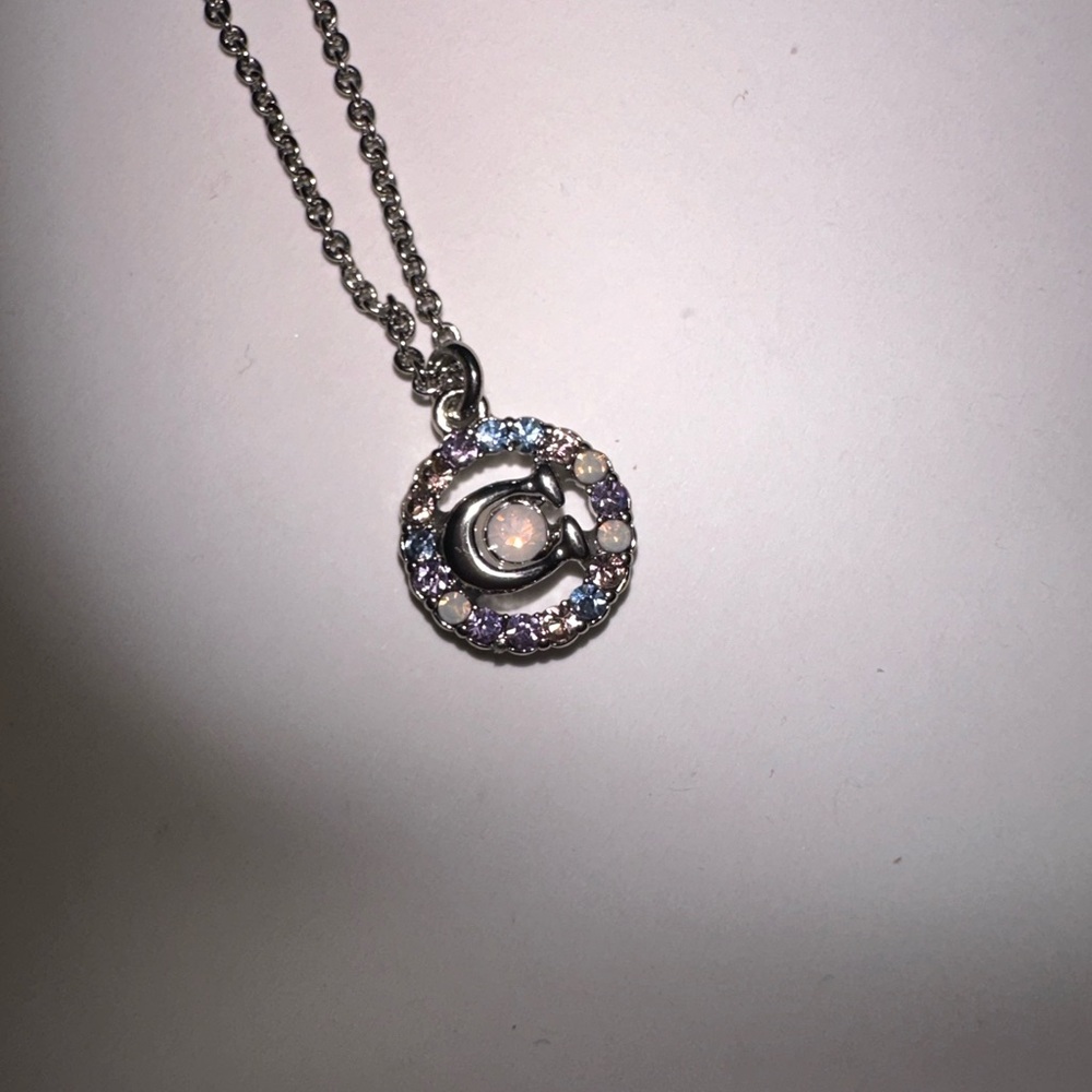 Coach colorful necklace adjustable